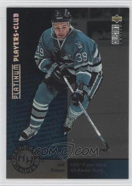 1995-96 Upper Deck Collector's Choice - [Base] - Platinum Player's Club #372 - Hardware Heroes - Jeff Friesen