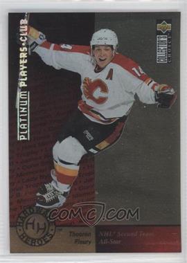 1995-96 Upper Deck Collector's Choice - [Base] - Platinum Player's Club #384 - Hardware Heroes - Theoren Fleury