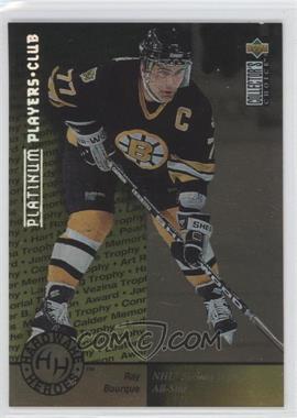 1995-96 Upper Deck Collector's Choice - [Base] - Platinum Player's Club #385 - Hardware Heroes - Ray Bourque