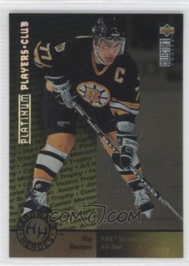 1995-96 Upper Deck Collector's Choice - [Base] - Platinum Player's Club #385 - Hardware Heroes - Ray Bourque