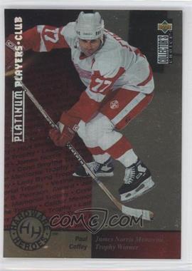 1995-96 Upper Deck Collector's Choice - [Base] - Platinum Player's Club #390 - Hardware Heroes - Paul Coffey