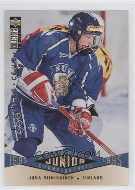 1995-96 Upper Deck Collector's Choice - [Base] - Player's Club #329 - European Junior Championships - Juha Viinikainen