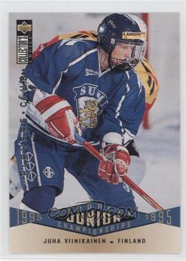 1995-96 Upper Deck Collector's Choice - [Base] - Player's Club #329 - European Junior Championships - Juha Viinikainen