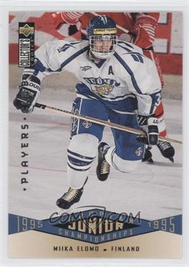 1995-96 Upper Deck Collector's Choice - [Base] - Player's Club #333 - European Junior Championships - Miika Elomo