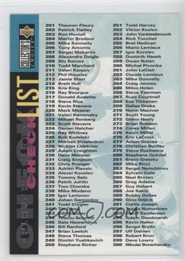1995-96 Upper Deck Collector's Choice - [Base] - Player's Club #396 - Checklist - Wayne Gretzky