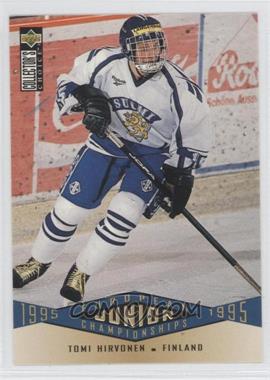 1995-96 Upper Deck Collector's Choice - [Base] #338 - European Junior Championships - Tomi Hirvonen