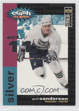 1995-96 Upper Deck Collector's Choice - Crash the Game Redemption - Silver #C22.1 - Geoff Sanderson (Oct. 11)