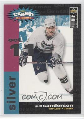 1995-96 Upper Deck Collector's Choice - Crash the Game Redemption - Silver #C22.1 - Geoff Sanderson (Oct. 11)