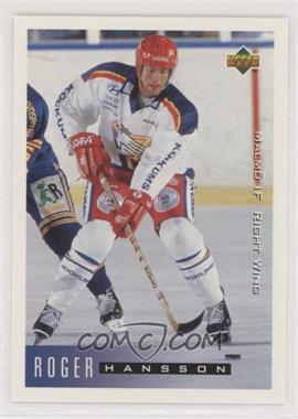 1995-96 Upper Deck Swedish - [Base] #144 - Roger Hansson