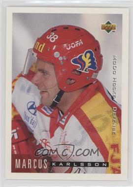 1995-96 Upper Deck Swedish - [Base] #158 - Marcus Karlsson