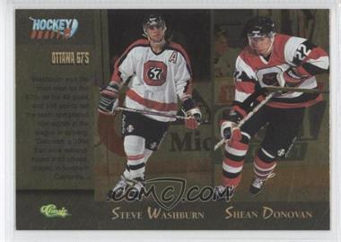 1995 Classic Draft - [Base] - Gold #92 - Steve Washburn, Shean Donovan, Alyn McCauley, Nick Boynton