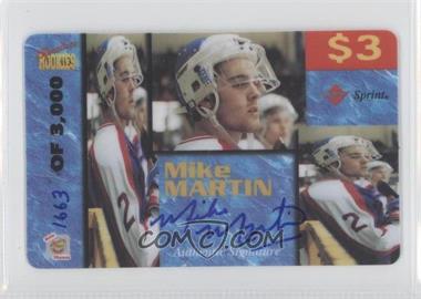 1995 Signature Rookies Auto-Phonex - Calling Card $3 - Signatures #28 - Mike Martin /3000