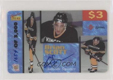 1995 Signature Rookies Auto-Phonex - Calling Card $3 - Signatures #38 - Brian Scott /3000