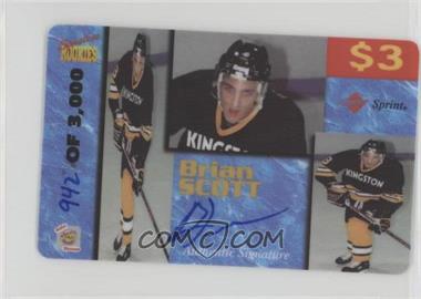 1995 Signature Rookies Auto-Phonex - Calling Card $3 - Signatures #38 - Brian Scott /3000