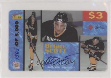 1995 Signature Rookies Auto-Phonex - Calling Card $3 - Signatures #38 - Brian Scott /3000