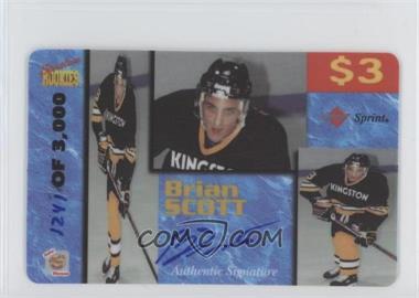 1995 Signature Rookies Auto-Phonex - Calling Card $3 - Signatures #38 - Brian Scott /3000