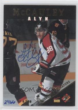 1995 Signature Rookies Draft Day - [Base] - Signatures #32 - Alyn McCauley /4500