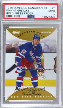 1996-97 Donruss Canadian Ice - [Base] - Canadian Gold #5 - Wayne Gretzky /150 [PSA 9 MINT]