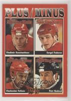 Vladimir Konstantinov, Sergei Fedorov, Viacheslav Fetisov, Petr Nedved