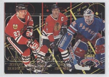 1996-97 Fleer NHL Picks - Dream Lines #2 - Chris Chelios, Jeremy Roenick, Mike Richter