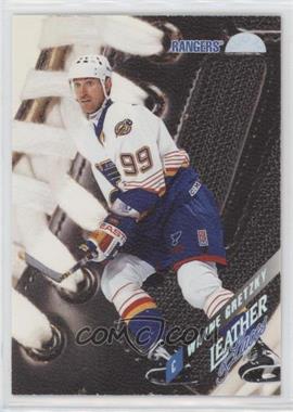 1996-97 Leaf - Leather & Laces - Promo #8 - Wayne Gretzky /5000