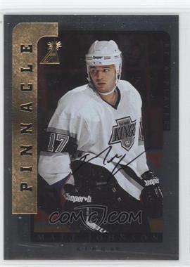 1996-97 Pinnacle Be A Player - [Base] - Silver Autographs #215 - Matt Johnson