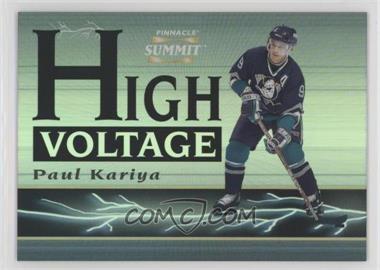 1996-97 Pinnacle Summit - High Voltage - Sample #3 - Paul Kariya /1500