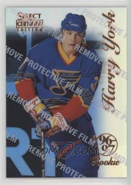 1996-97 Select Certified - [Base] - Mirror Blue #96 - Harry York