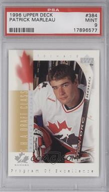 1996-97 Upper Deck - [Base] #384 - Patrick Marleau [PSA 9 MINT]