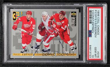 1996-97 Upper Deck Collector's Choice - [Base] #316 - 3 Star Selection - Vladimir Konstantinov, Paul Coffey, Sergei Fedorov [PSA 10 GEM MT]