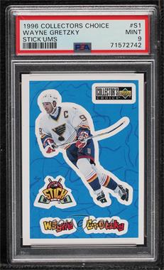 1996-97 Upper Deck Collector's Choice - Stick-Ums #S1 - Wayne Gretzky [PSA 9 MINT]