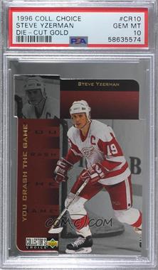 1996-97 Upper Deck Collector's Choice - You Crash the Game - Prizes Gold #CR10 - Steve Yzerman [PSA 10 GEM MT]