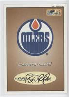 Edmonton Oilers Logo/Checklist (Bill Ranford)