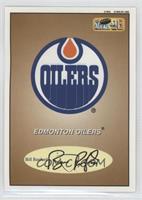 Edmonton Oilers Logo/Checklist (Bill Ranford)