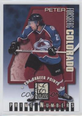 1997-98 Donruss Elite - Prime Numbers - Promo #1c - Peter Forsberg /254