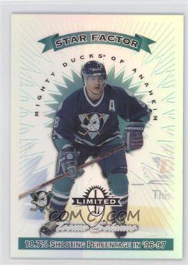 1997-98 Donruss Limited - [Base] - Limited Exposure #11 - Star Factor - Teemu Selanne