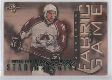 1997-98 Donruss Limited - Fabric of the Game #72 - Peter Forsberg /750