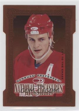 1997-98 Donruss Preferred - [Base] - Cut to the Chase #165 - National Treasures Bronze - Sergei Fedorov