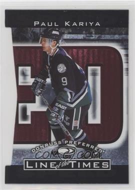 1997-98 Donruss Preferred - Line of the Times #4-C - Paul Kariya /2500