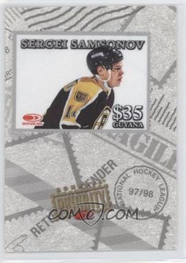 1997-98 Donruss Priority - Stamps - Silver #_SESA - Sergei Samsonov