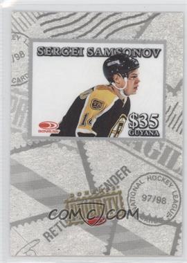 1997-98 Donruss Priority - Stamps - Silver #_SESA - Sergei Samsonov