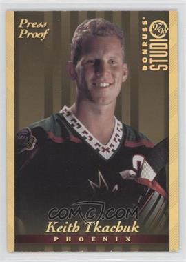 1997-98 Donruss Studio - [Base] - Gold Press Proof #8 - Keith Tkachuk /250