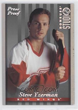 1997-98 Donruss Studio - [Base] - Silver Press Proof #10 - Steve Yzerman /1000