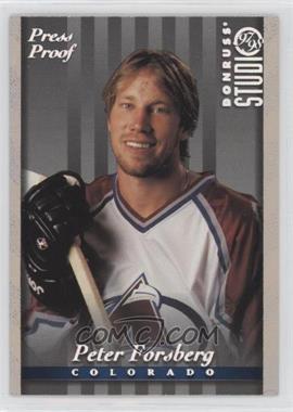 1997-98 Donruss Studio - [Base] - Silver Press Proof #15 - Peter Forsberg /1000