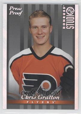 1997-98 Donruss Studio - [Base] - Silver Press Proof #90 - Chris Gratton /1000