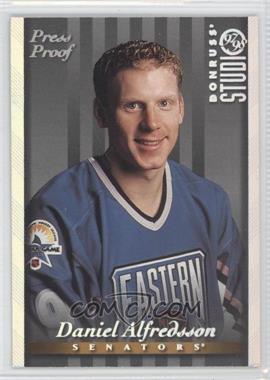 1997-98 Donruss Studio - [Base] - Silver Press Proof #94 - Daniel Alfredsson /1000