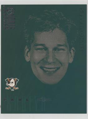 1997-98 Donruss Studio - Silhouettes - 8 x 10 #5 - Paul Kariya /3000