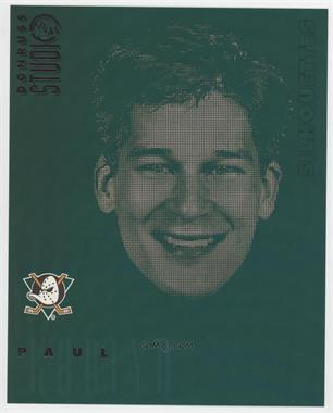 1997-98 Donruss Studio - Silhouettes - 8 x 10 #5 - Paul Kariya /3000