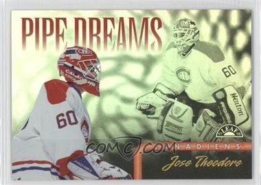 1997-98 Leaf - Pipe Dreams #9 - Jose Theodore /2500