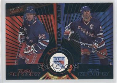 1997-98 Pacific Dynagon - [Base] - Emerald #140 - Wayne Gretzky, Mark Messier [EX to NM]